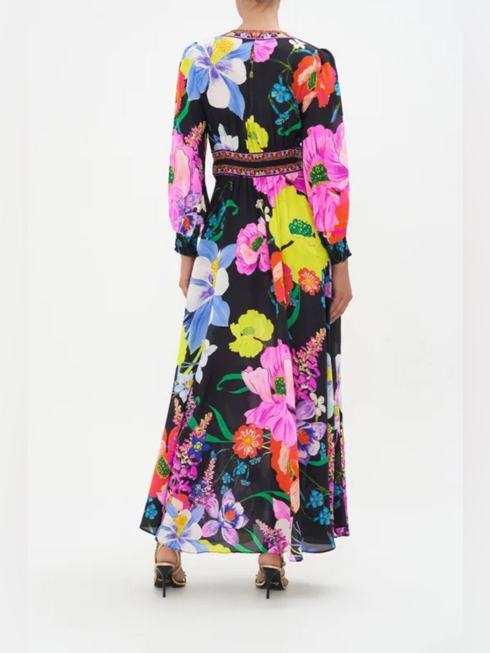 Camilla Away with the fairies silk maxi dress - Picture 7 of 7